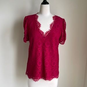Joie Lace s/s shirt size small